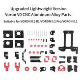 FYSETC V0.2 R1 3D Printer CNC Aluminum Alloy Parts Frame Kit Upgrade Metal Printed Parts For VORON 0.2 R1/VORON 0.2 Pro/VORON 0.1 3D Printing Accessories Metal Parts